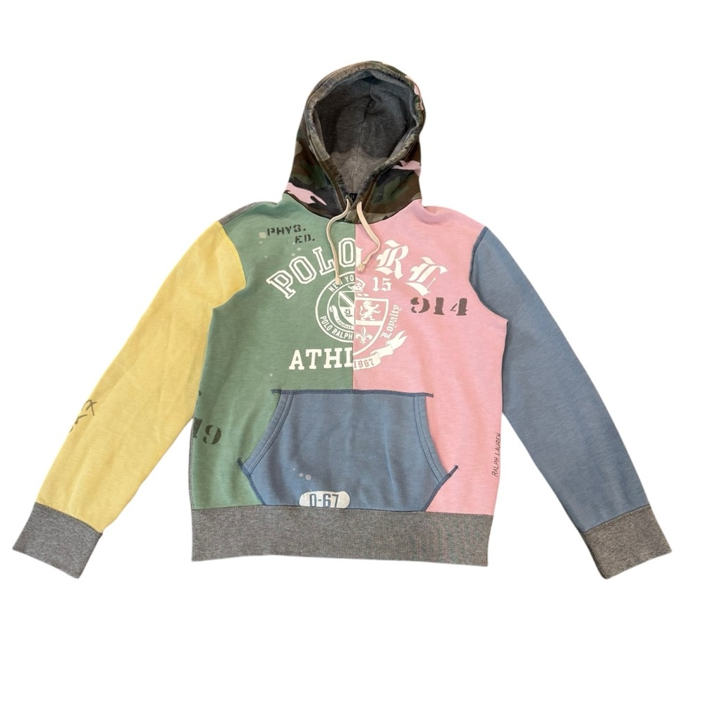 Polo Ralph Lauren Multi Patch Pullover Hoodie Sweatshirt